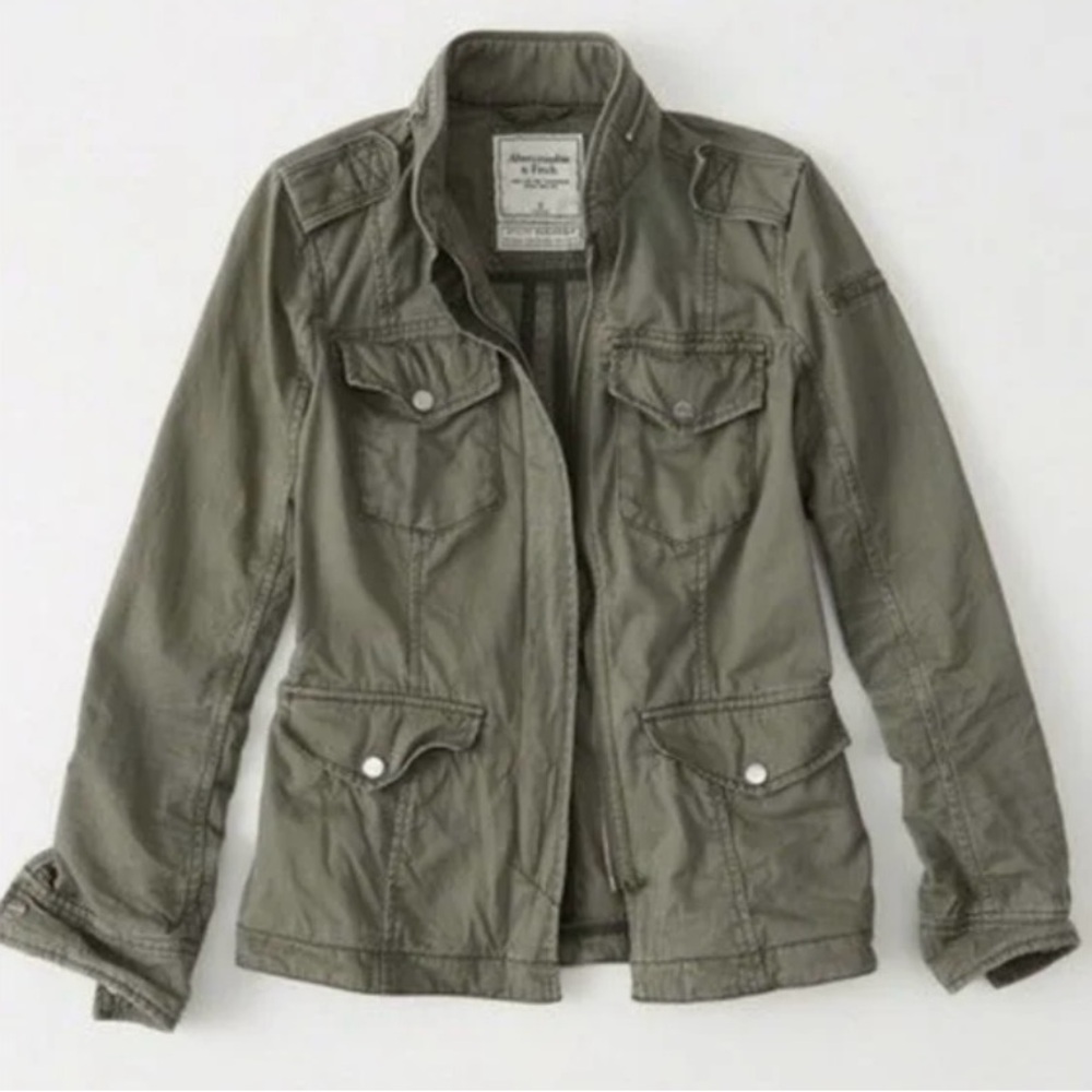 Abercrombie & Fitch Utility Military Twill Jacket Large Gorpcore Camp Cottage